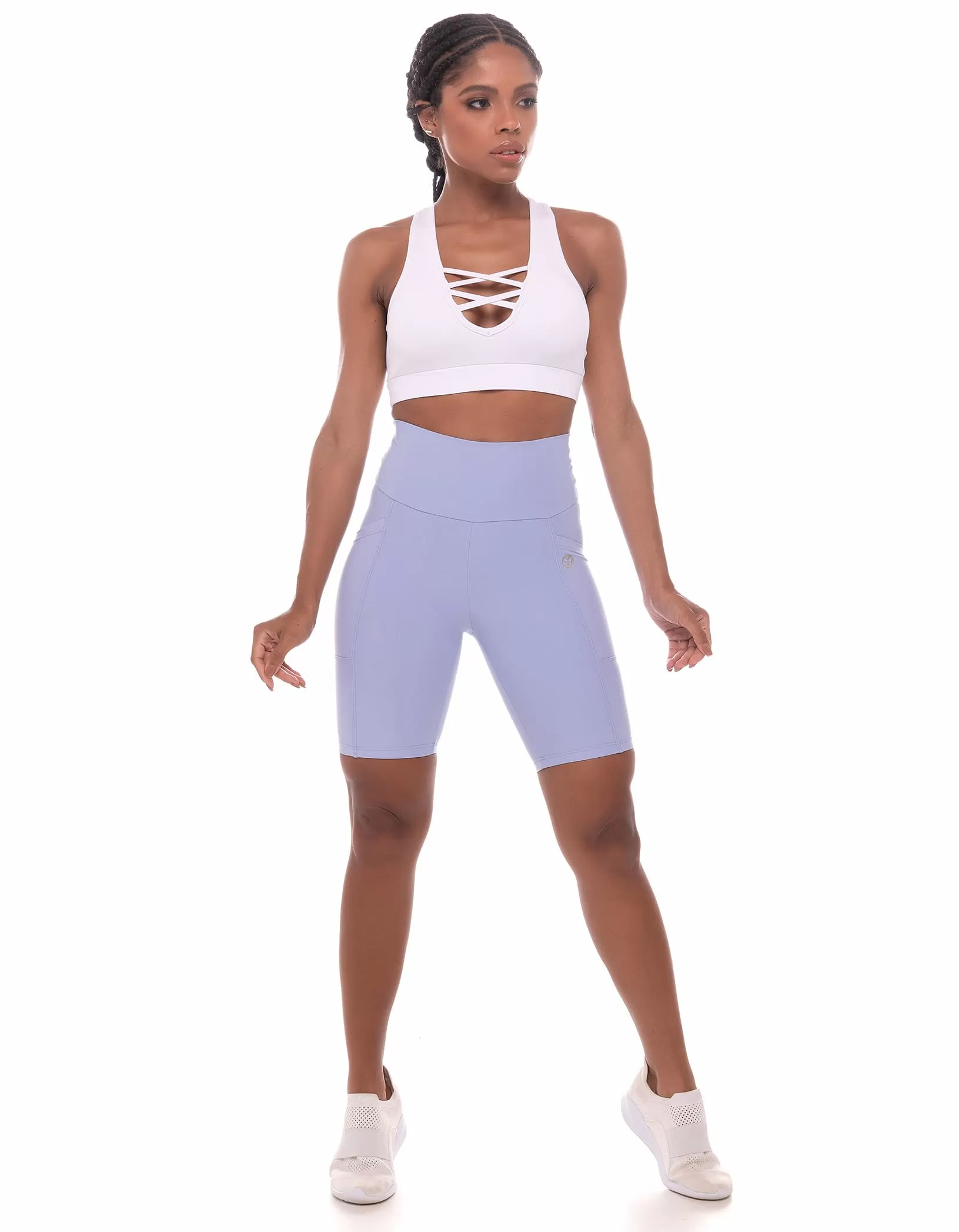 Vestem - Bella Blue Drizzle Shorts - BER166.ESS.C0244 Vestem - Bella Blue Drizzle Shorts - BER166.ESS.C0244