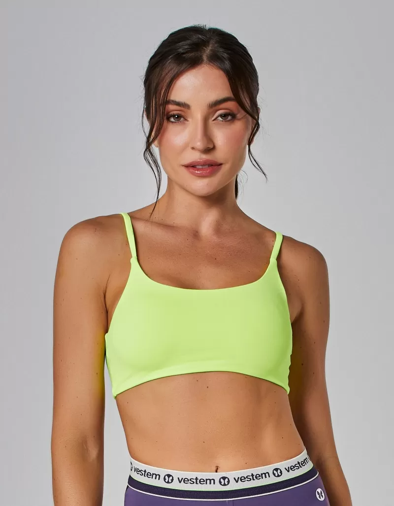 Vestem - Sports Bra Park Yellow Neon - TOP678.ESS.C0009 Vestem - Sports Bra Park Yellow Neon - TOP678.ESS.C0009