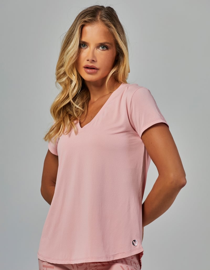 Vestem - Shirt Dry Fit Short Sleeve Janice pink Romance - BMC31.ESS.C0243