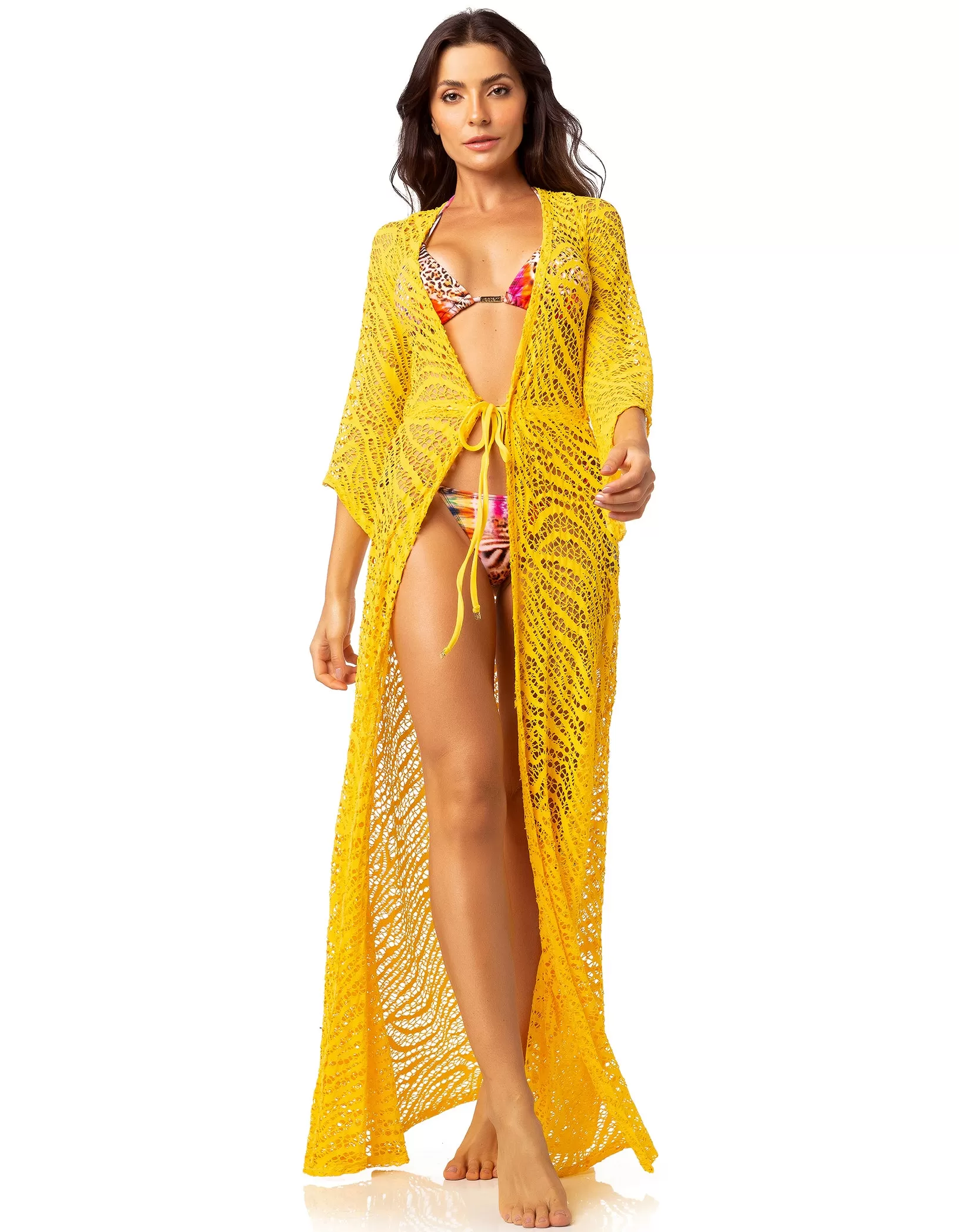 Vestem - Beach Dress Chemise Lace Yellow Gema - SP237.C0005 Vestem - Beach Dress Chemise Lace Yellow Gema - SP237.C0005