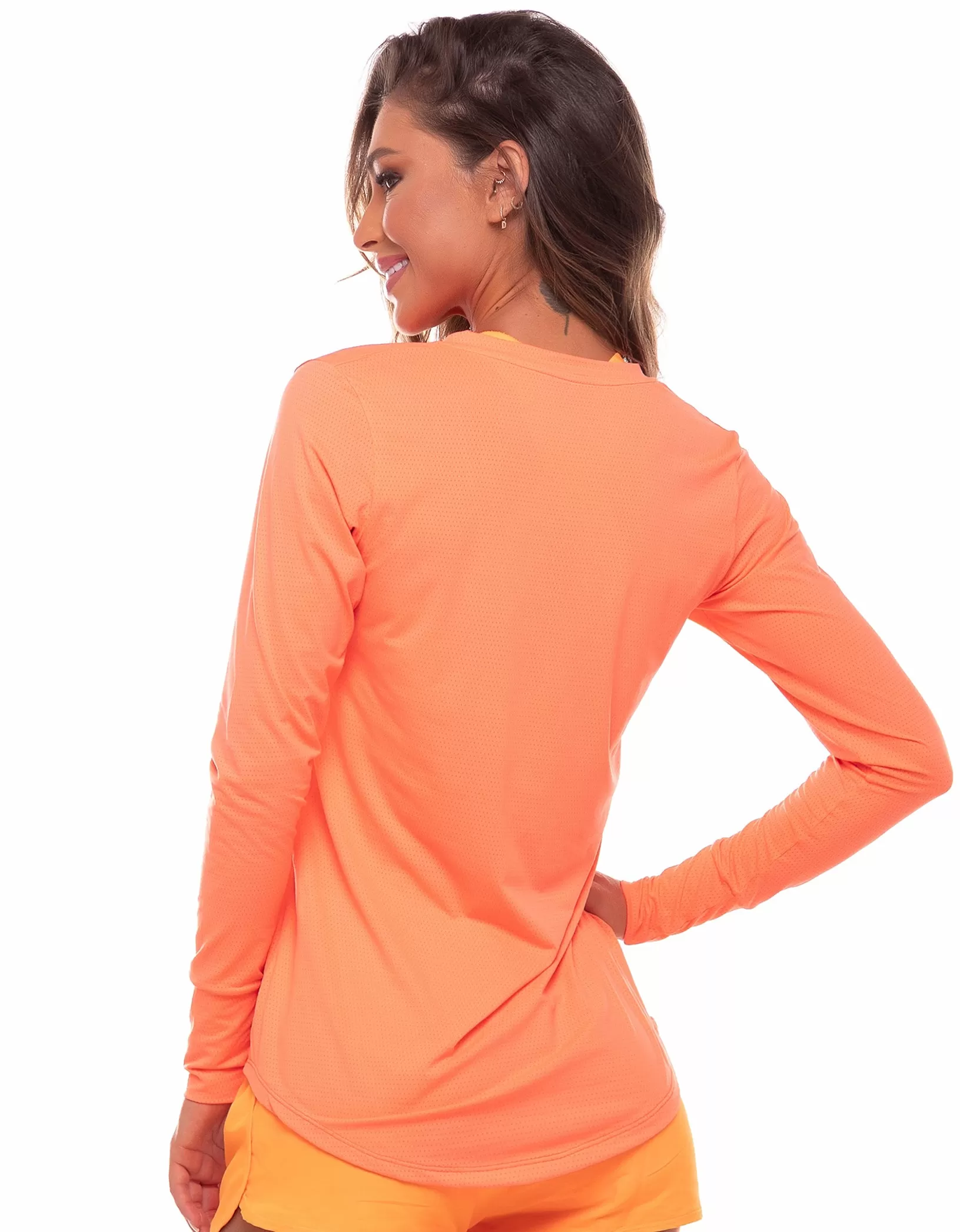 Vestem - Shirt Dry Fit Long Sleeve Janice Orange Neon - BML16.ESS.C0007 Vestem - Shirt Dry Fit Long Sleeve Janice Orange Neon - BML16.ESS.C0007