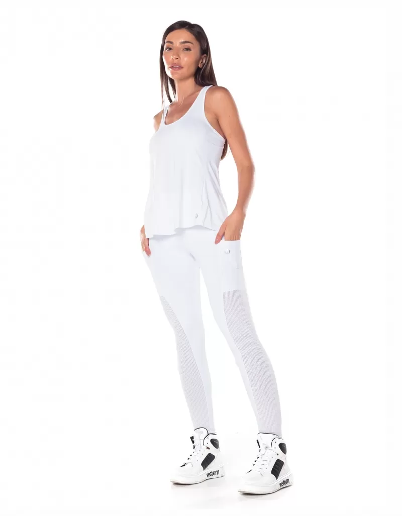 Vestem - Tank Shirt Dry Fit Delmar White - REG12.ESS.C0001 Vestem - Tank Shirt Dry Fit Delmar White - REG12.ESS.C0001