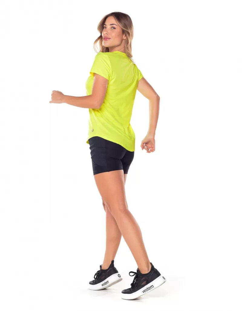 Vestem - Shirt Dry Fit Short Sleeve Janice Yellow Neon - BMC31.ESS.C0009 Vestem - Shirt Dry Fit Short Sleeve Janice Yellow Neon - BMC31.ESS.C0009