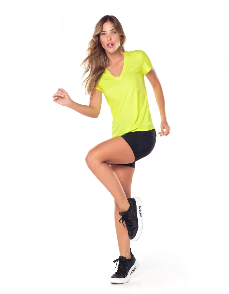 Vestem - Shirt Dry Fit Short Sleeve Janice Yellow Neon - BMC31.ESS.C0009 Vestem - Shirt Dry Fit Short Sleeve Janice Yellow Neon - BMC31.ESS.C0009