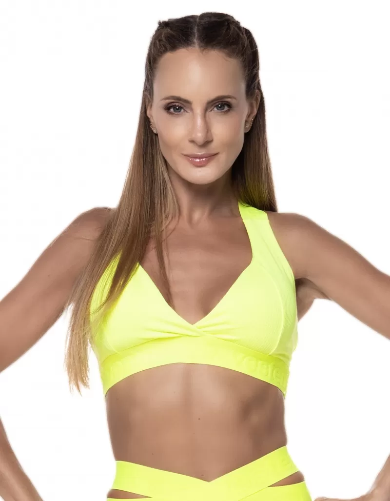 Vestem - Neon Yellow Camouflage Top - TOP508.ESS.C0009