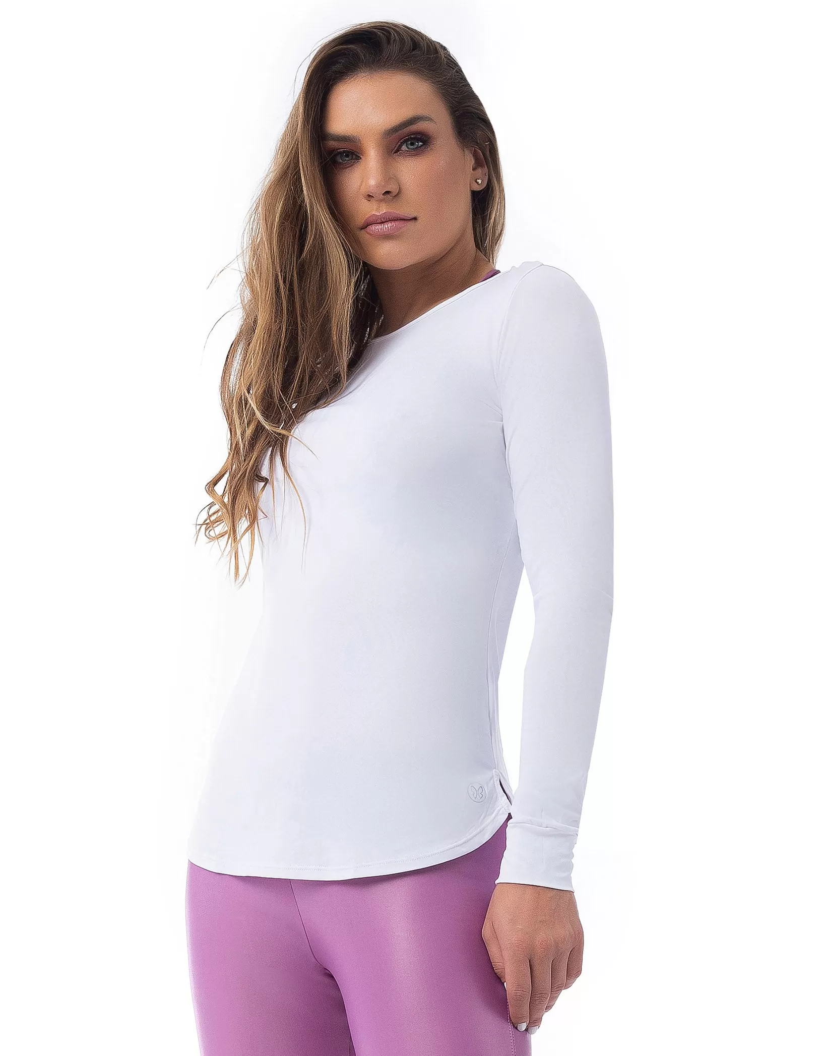 Vestem - Line White Long Sleeve Dry Fit Shirt - BML260.C0001