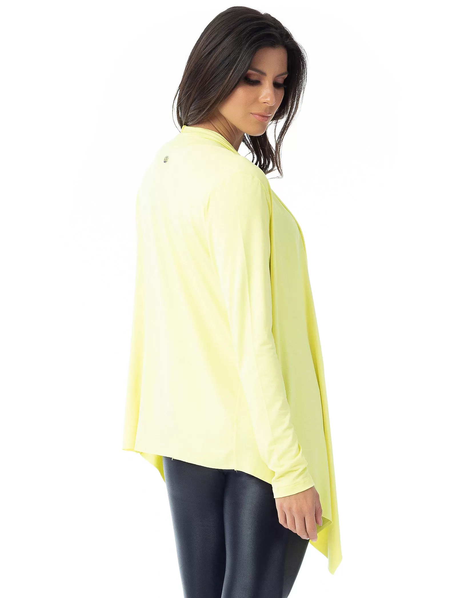 Vestem - Long Sleeve Shirt Cardigan Blanca Yellow - BML138.00006