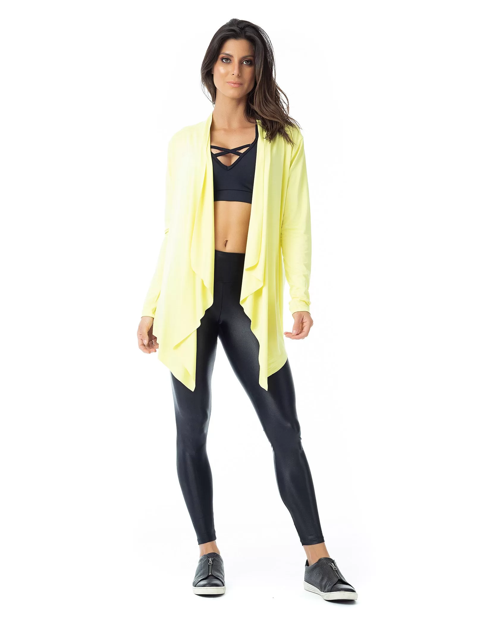 Vestem - Long Sleeve Shirt Cardigan Blanca Yellow - BML138.00006