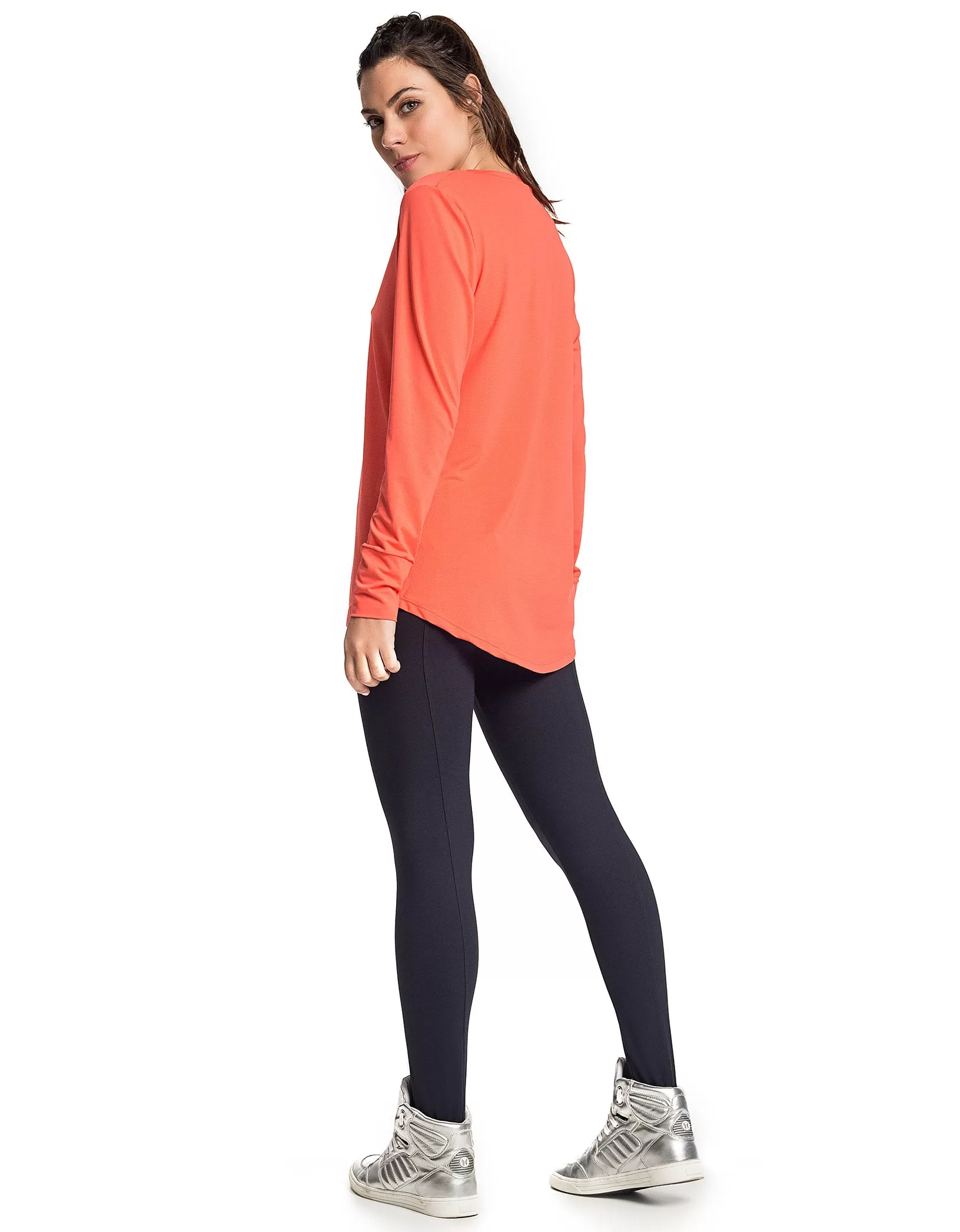 Vestem - Shirt Dry Fit Long Sleeve Janice Tabata Orange - BML16.ESS.C0155