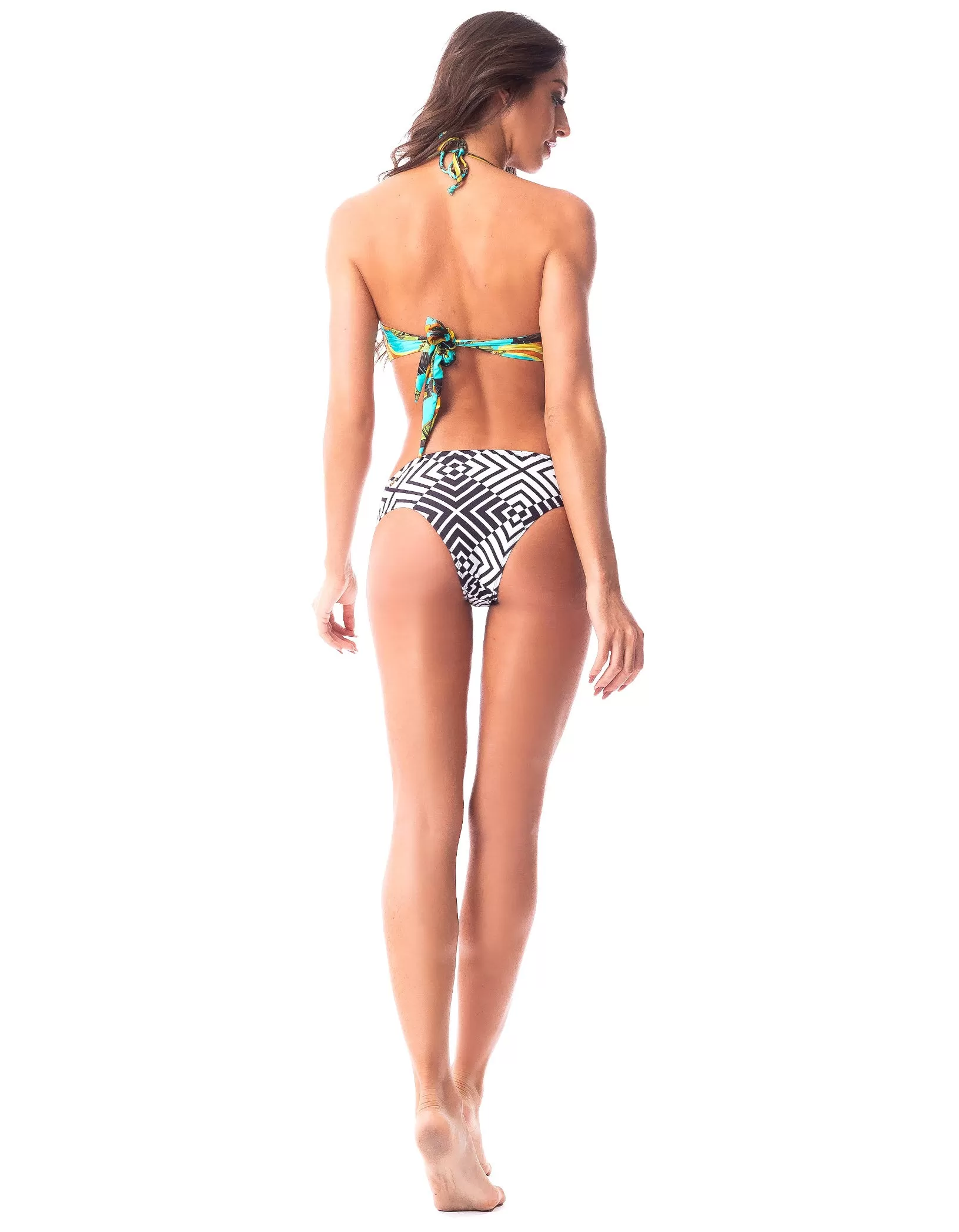 Vestem - Bikini Bottom Slim Resort Geometric White And Black - TG36.E0723 Vestem - Bikini Bottom Slim Resort Geometric White And Black - TG36.E0723