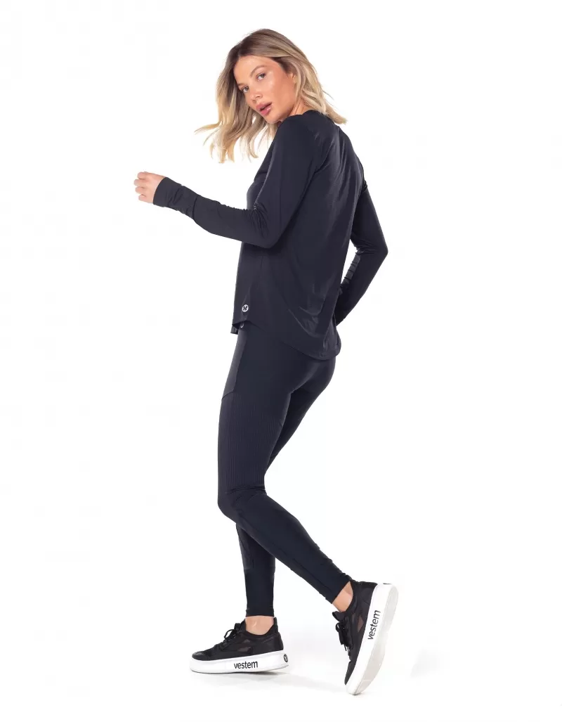 Vestem - Dry Fit Long Sleeve Shirt Janice Black - BML16.ESS.C0002 Vestem - Dry Fit Long Sleeve Shirt Janice Black - BML16.ESS.C0002