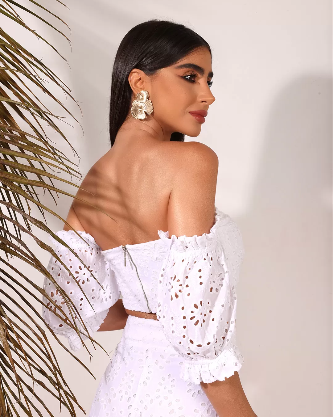 Dot Clothing - Set Dot Clothing Skirt Long and Cropped Offwhite - 1757OFF Dot Clothing - Set Dot Clothing Skirt Long and Cropped Offwhite - 1757OFF