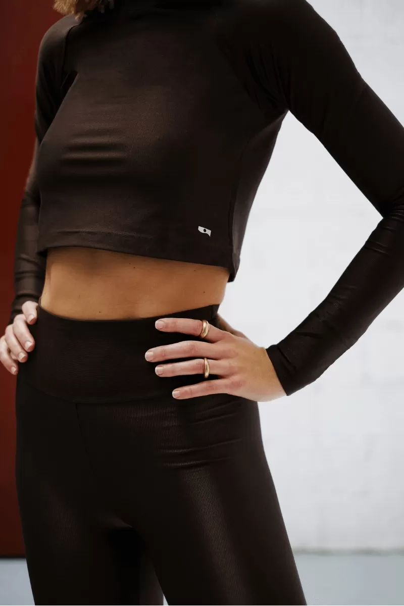 Trilha Verão - Briana Long Sleeve Crop Top - R6285 WONDER