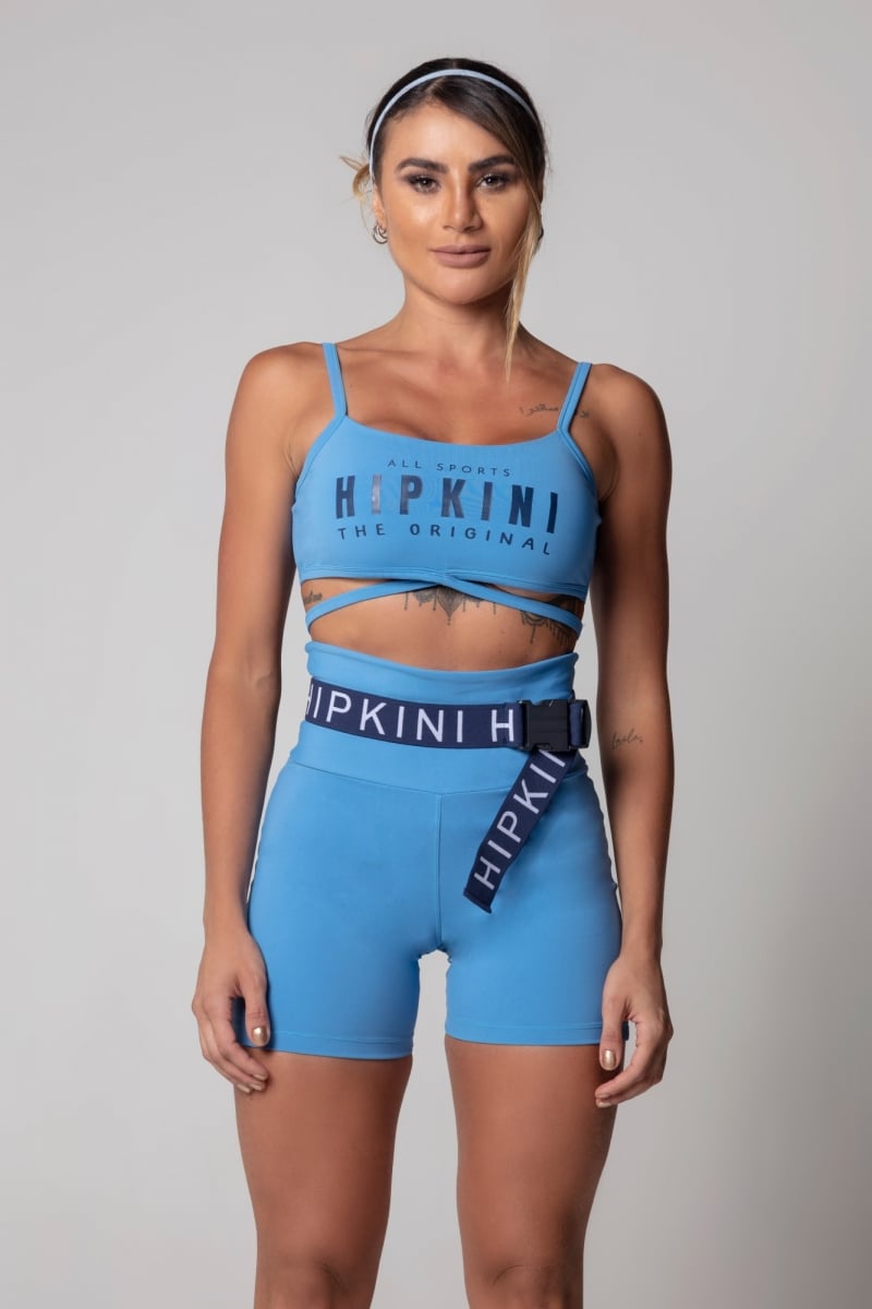 Hipkini - Blue SportsWear Shorts - 3339802 Hipkini - Blue SportsWear Shorts - 3339802