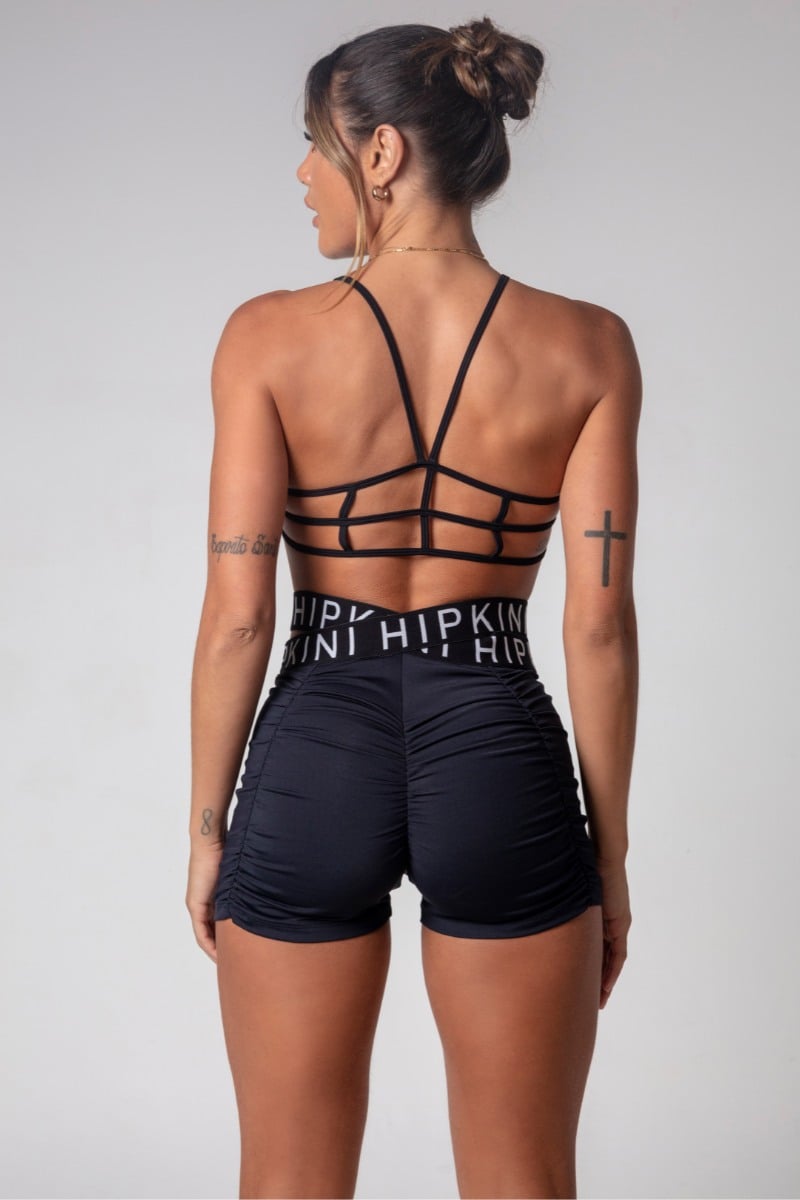 Hipkini - Gym Girl Lilac Shorts with Elastic Waistband - 3339813 Hipkini - Gym Girl Lilac Shorts with Elastic Waistband - 3339813