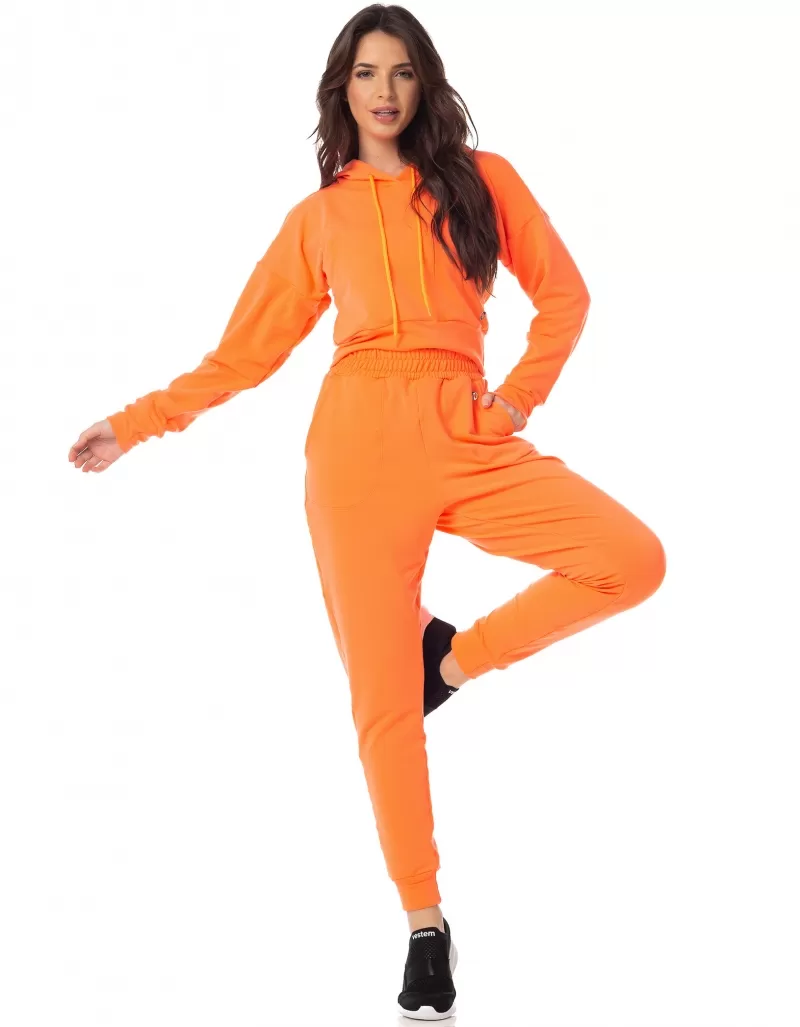 Vestem - Neon Orange Hooded Long Sleeve Shirt - BML438.I23.C0007 Vestem - Neon Orange Hooded Long Sleeve Shirt - BML438.I23.C0007