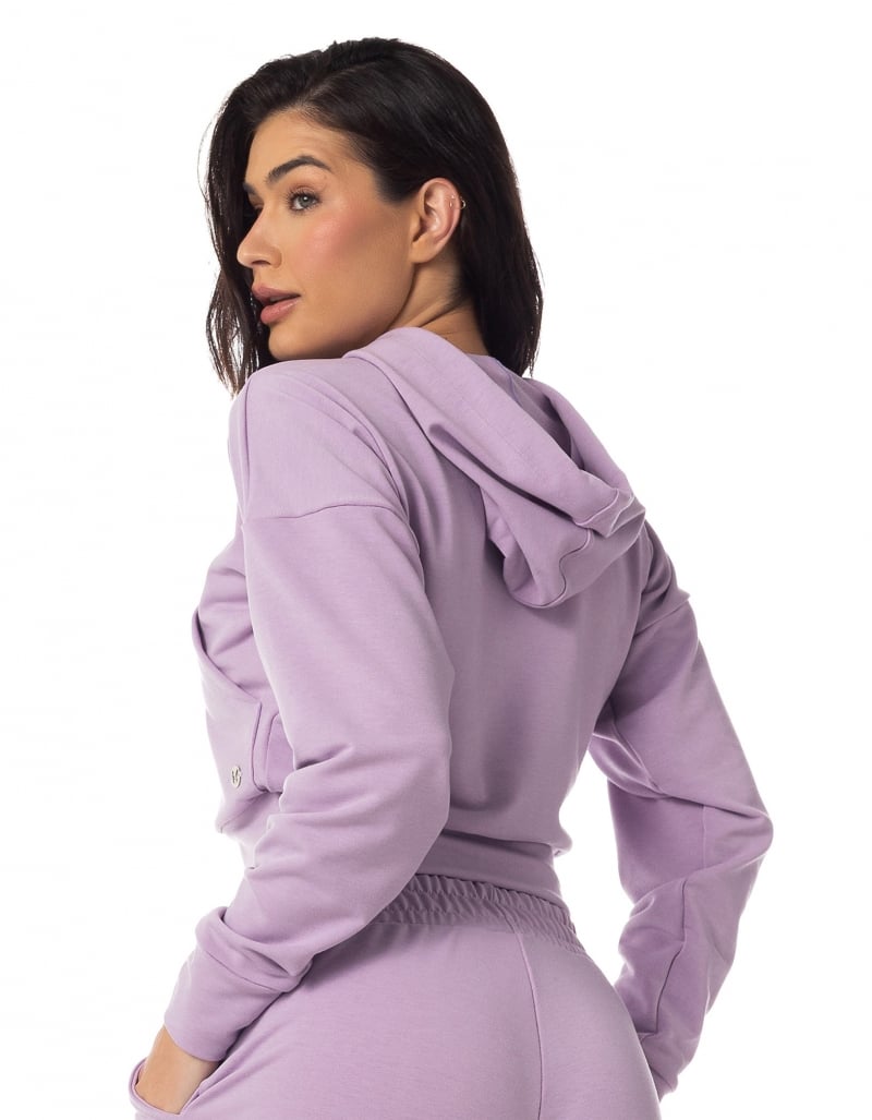 Vestem - Lilac Hooded Long Sleeve Shirt - BML438.I23.C0023 Vestem - Lilac Hooded Long Sleeve Shirt - BML438.I23.C0023