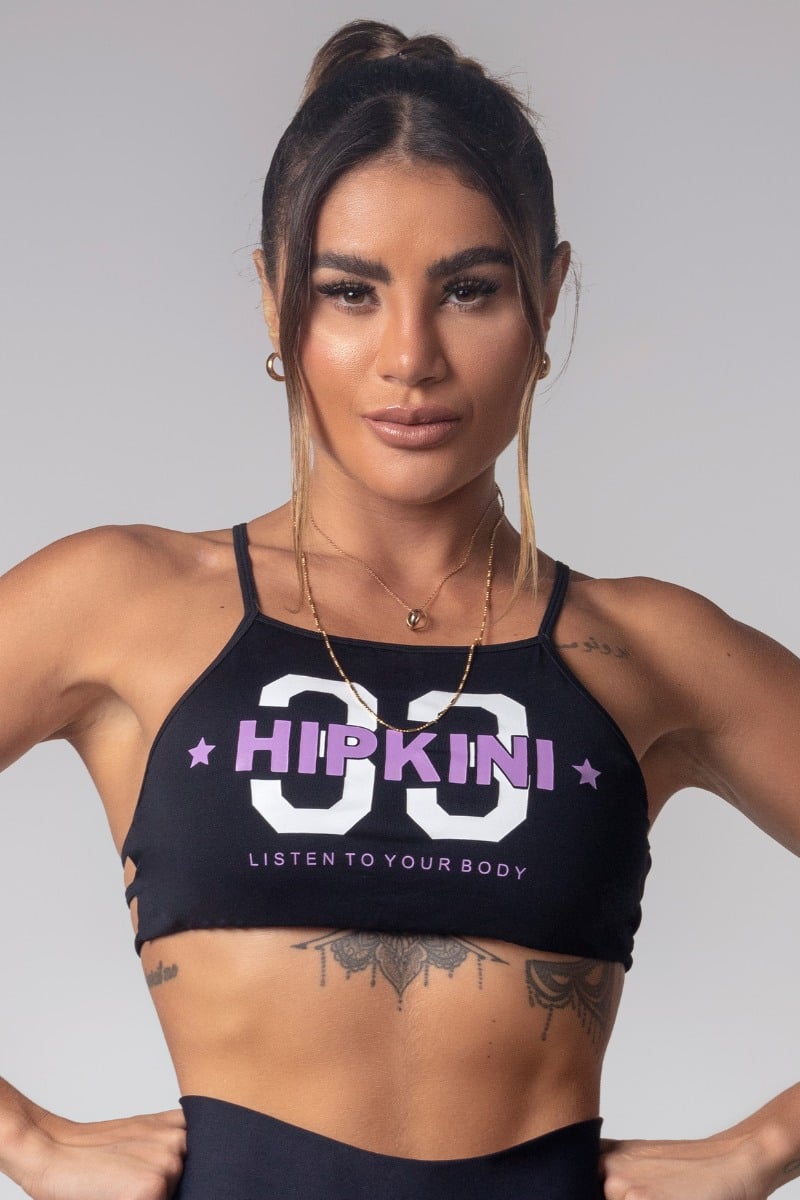 Hipkini - Top Gym Girl Black with Silk - 3339811 Hipkini - Top Gym Girl Black with Silk - 3339811