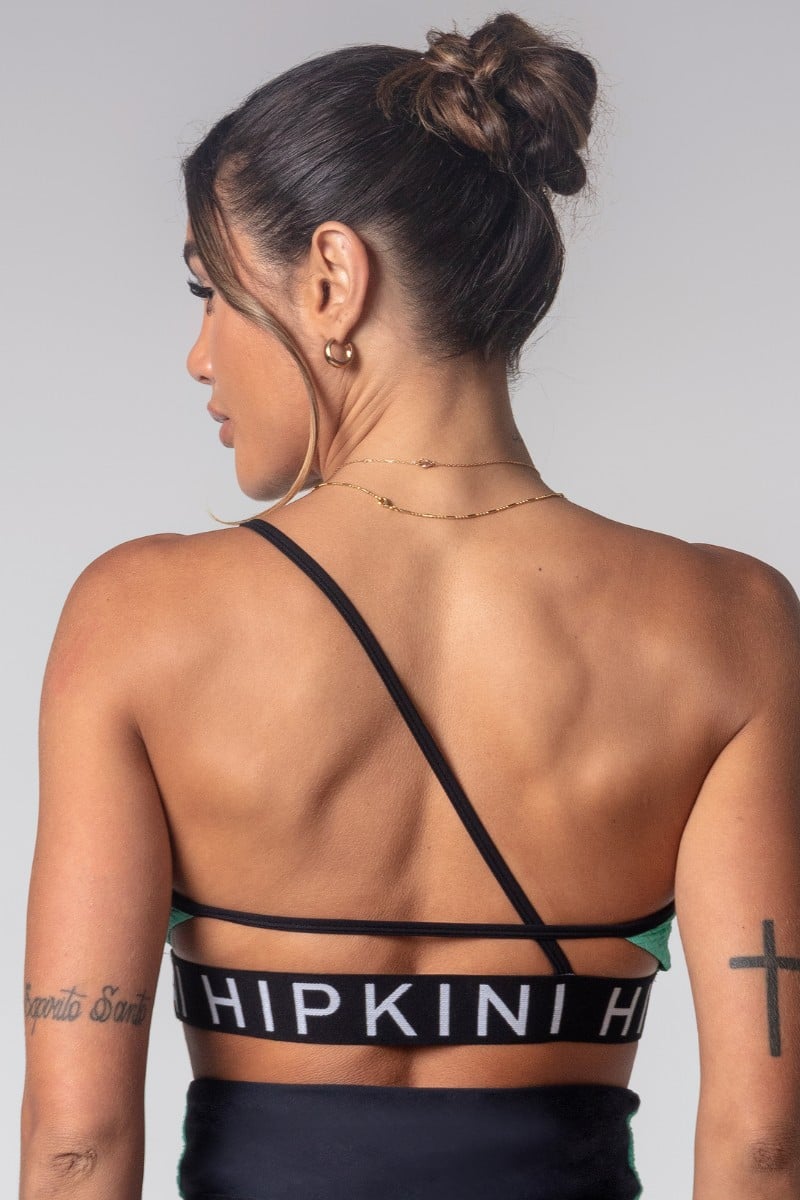 Hipkini - Green Textured Gym Girl Top - 3339834 Hipkini - Green Textured Gym Girl Top - 3339834