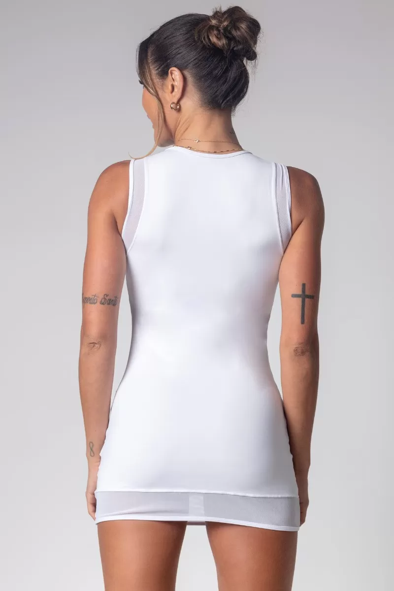 Hipkini - Large T-Shirt Gym Girl White with Fishnet - 3339819 Hipkini - Large T-Shirt Gym Girl White with Fishnet - 3339819