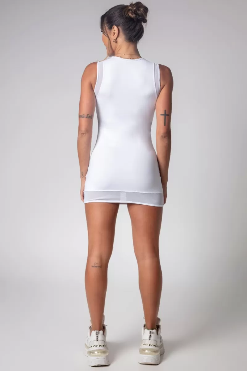 Hipkini - Large T-Shirt Gym Girl White with Fishnet - 3339819 Hipkini - Large T-Shirt Gym Girl White with Fishnet - 3339819