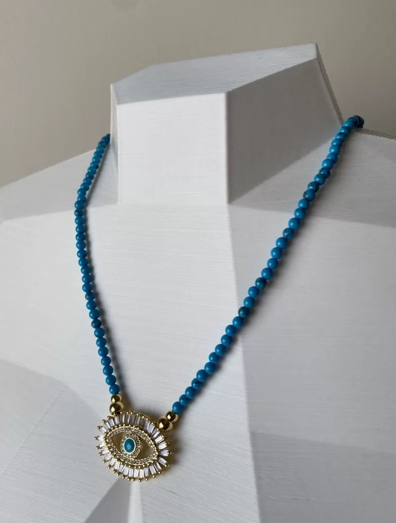Mikabe - Necklace Greek Eye Turquoise - MK1476