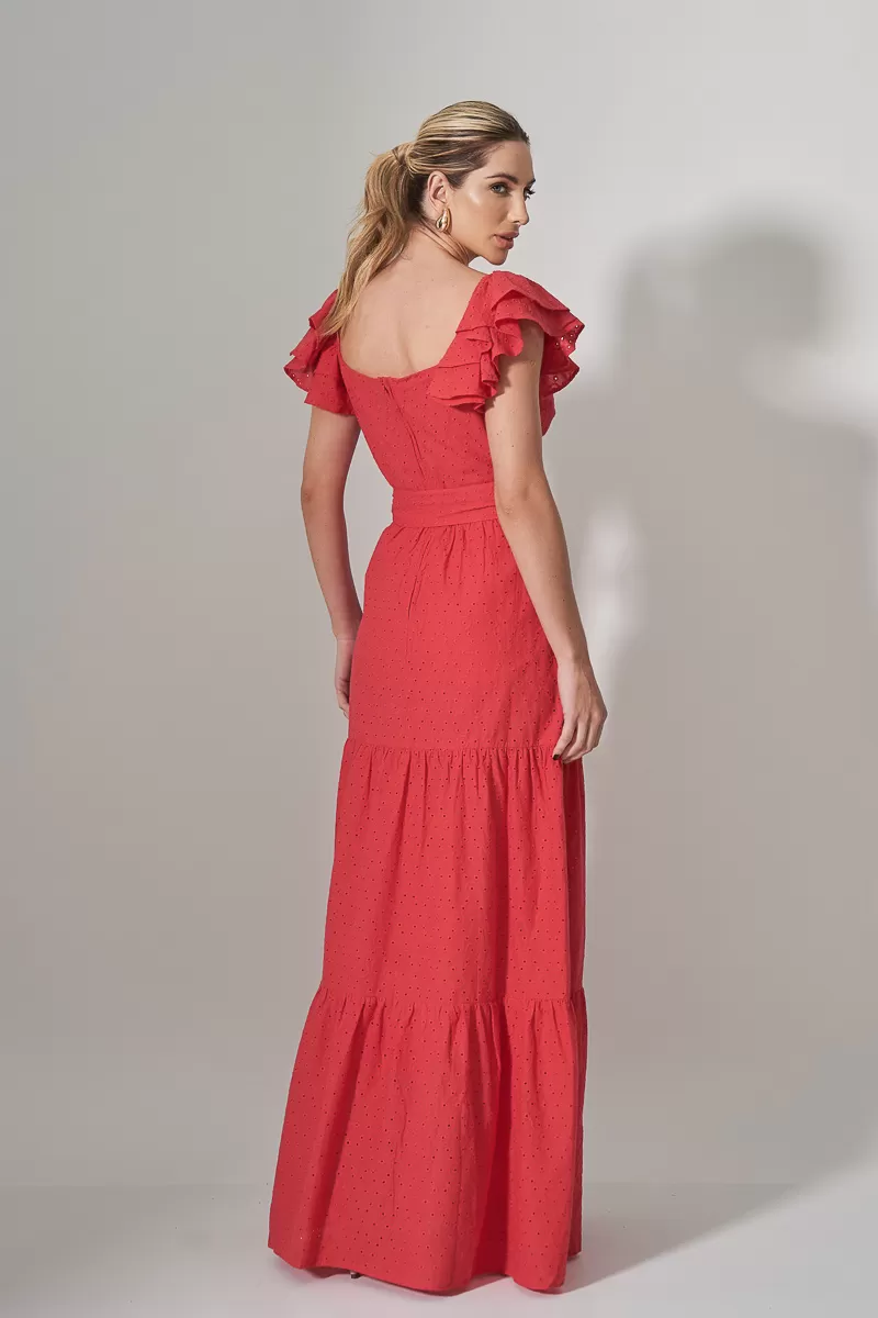 Innocence - Dress Innocence Long Laise frill Red - 50982VERM Innocence - Dress Innocence Long Laise frill Red - 50982VERM