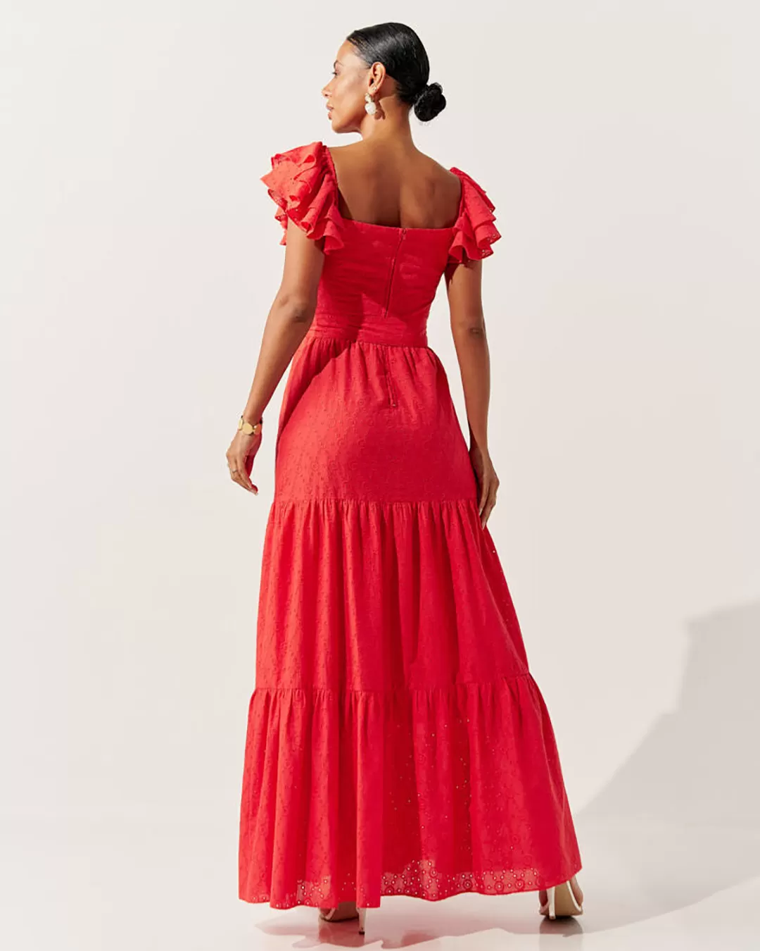 Innocence - Dress Innocence Long Laise frill Red - 50982VERM Innocence - Dress Innocence Long Laise frill Red - 50982VERM