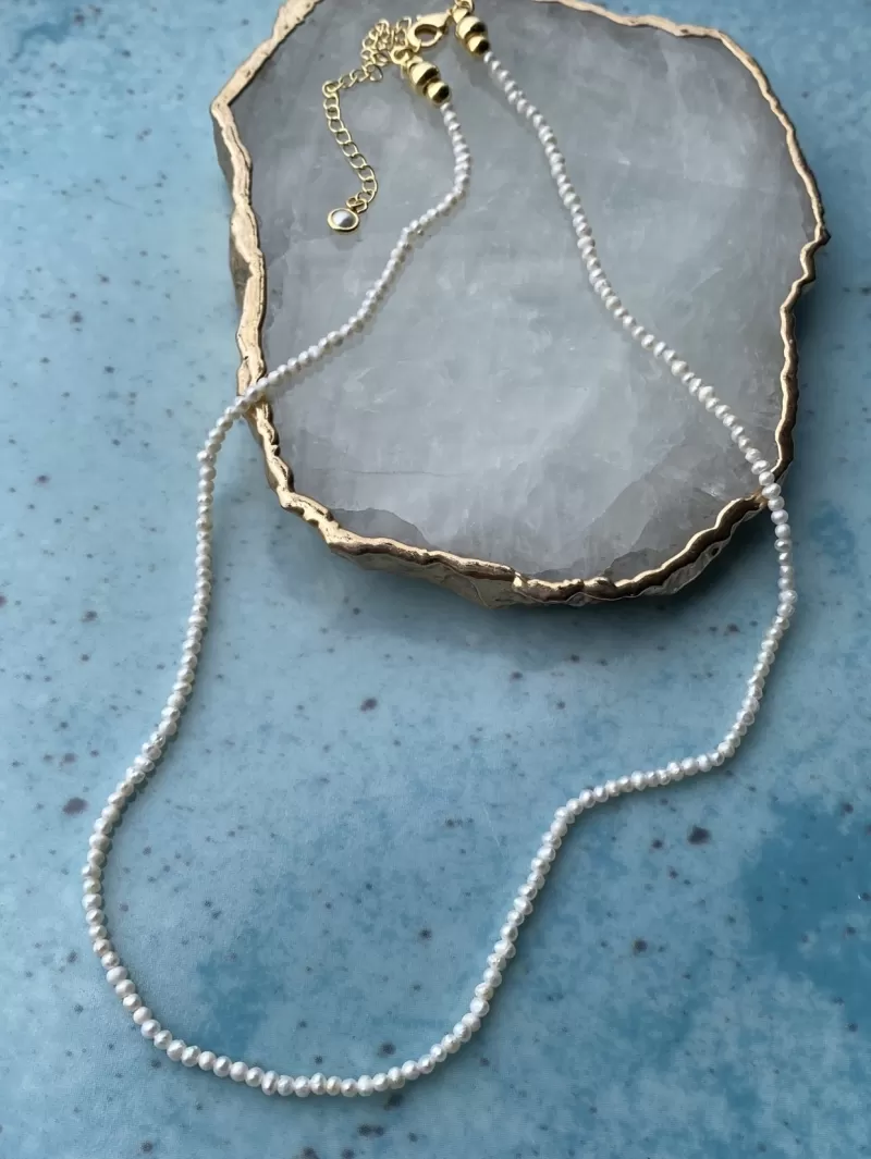Mikabe - Necklace Micro Pearls 2mm - MK1481