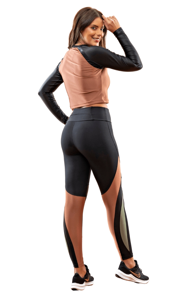 Trilha Verão - Marcela Long Sleeve Crop Top - 142.Q TRILOBAL