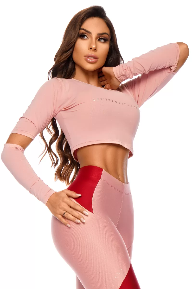 Lets Gym - Cropped Long Sleeve Lollypop - 1937RS Lets Gym - Cropped Long Sleeve Lollypop - 1937RS