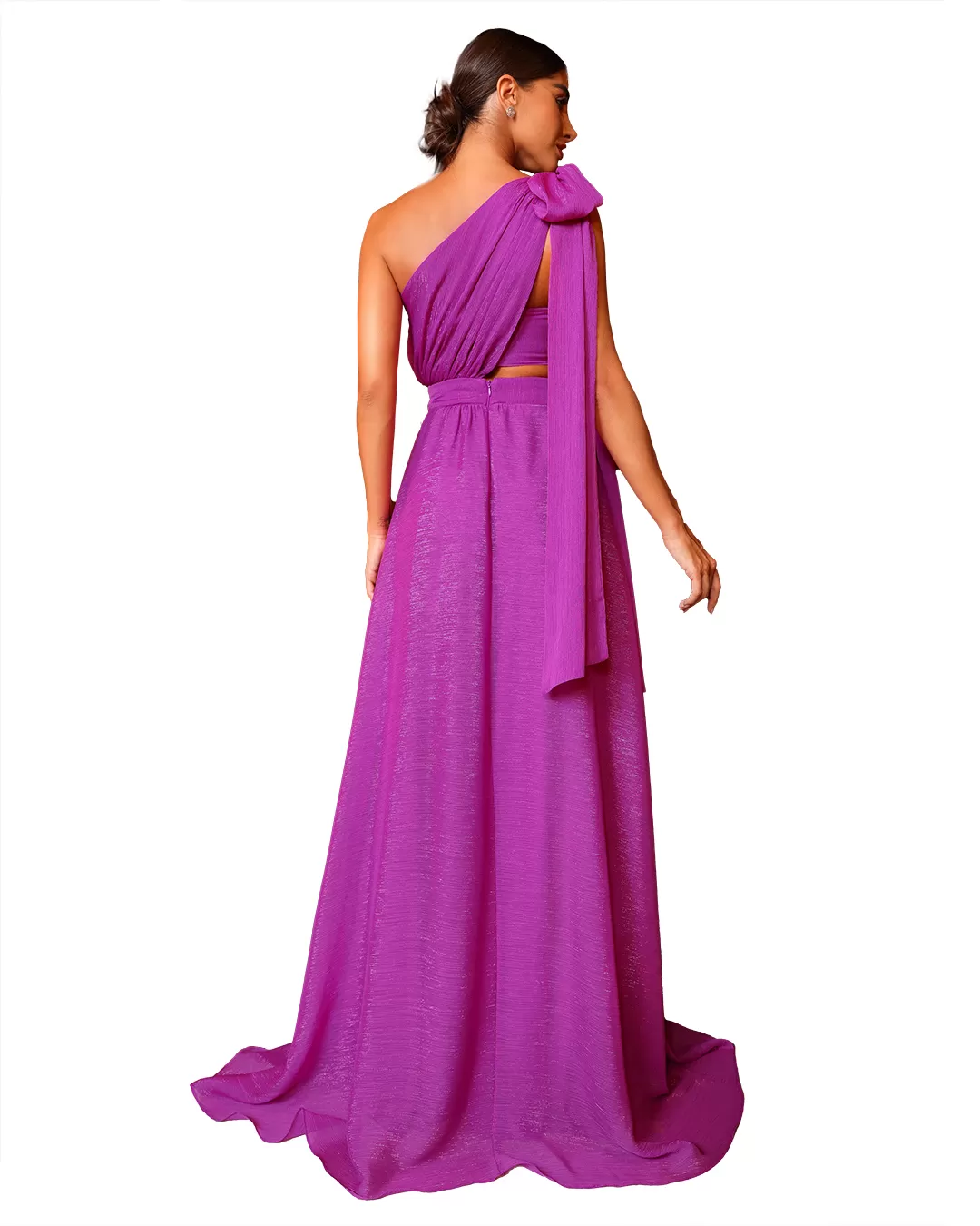 Dot Clothing - Dress Dot Clothing Long with Fuchsia Top - 1868FUCS Dot Clothing - Dress Dot Clothing Long with Fuchsia Top - 1868FUCS