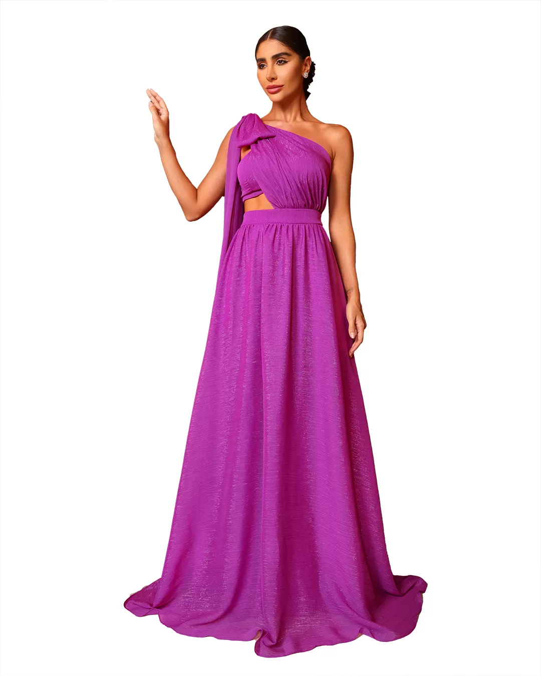 Dot Clothing - Dress Dot Clothing Long with Fuchsia Top - 1868FUCS Dot Clothing - Dress Dot Clothing Long with Fuchsia Top - 1868FUCS