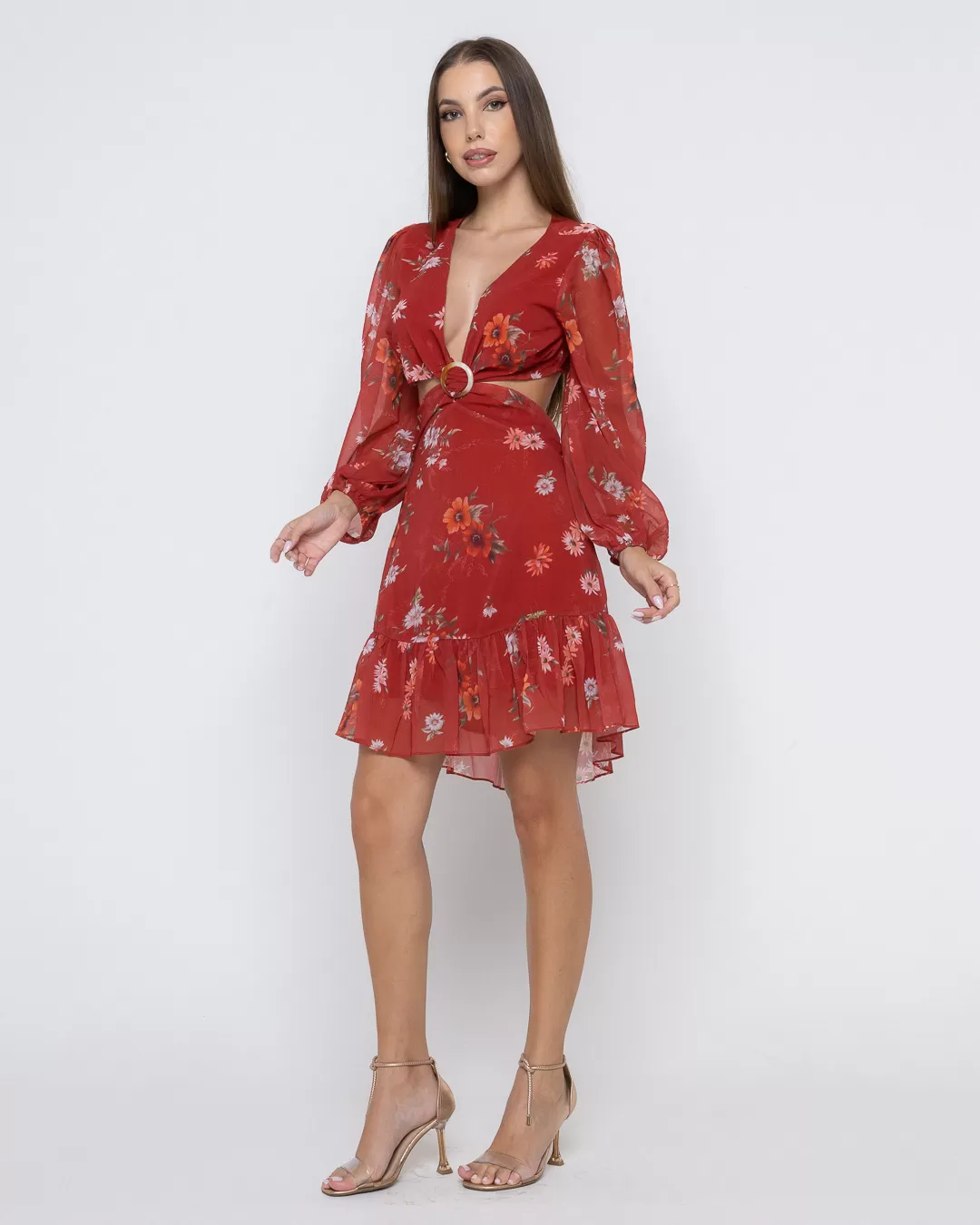 Oxigênio - Dress Oxygen workout wheeldo Leaked Side Red Print - 2255175VERM Oxigênio - Dress Oxygen workout wheeldo Leaked Side Red Print - 2255175VERM