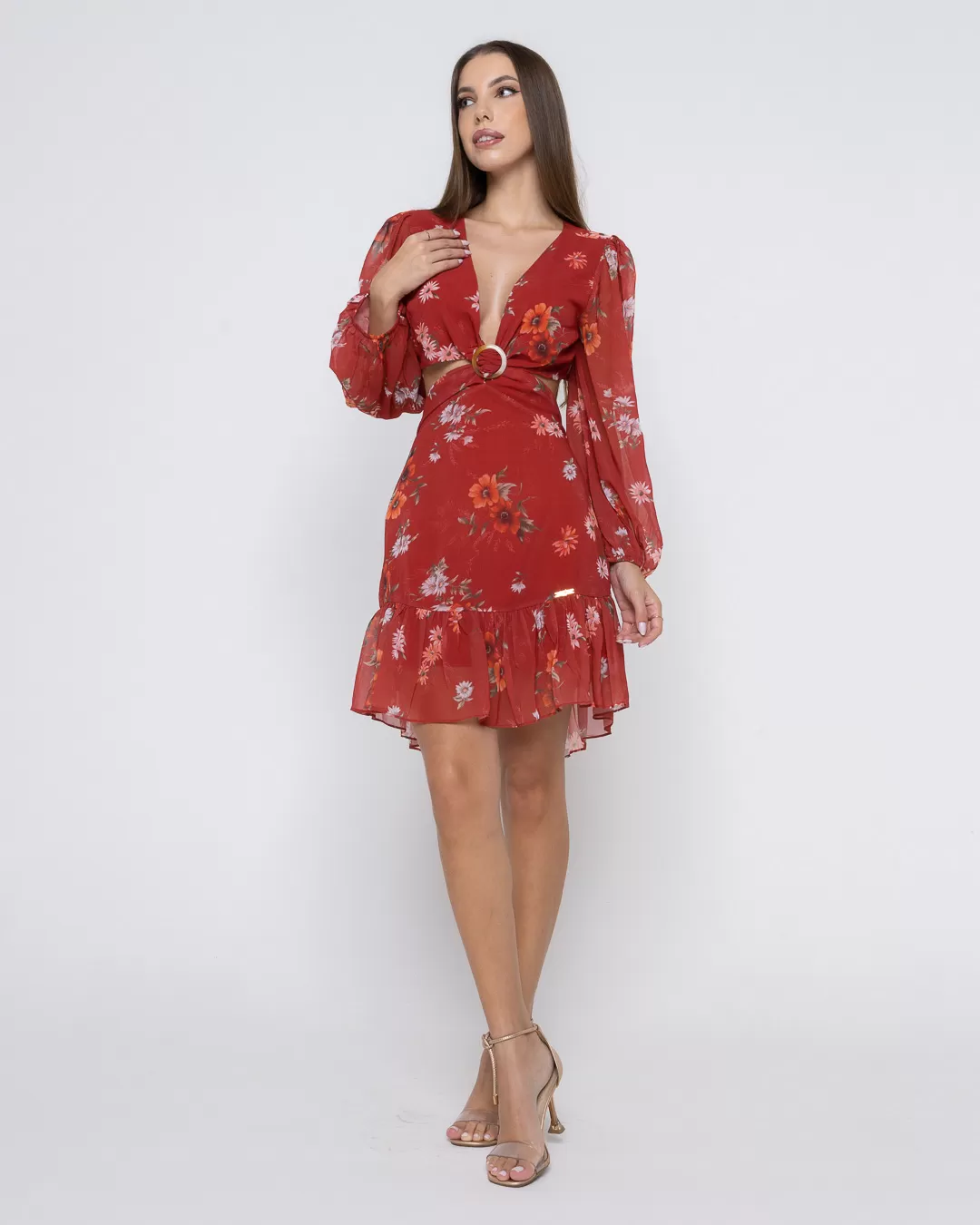 Oxigênio - Dress Oxygen workout wheeldo Leaked Side Red Print - 2255175VERM Oxigênio - Dress Oxygen workout wheeldo Leaked Side Red Print - 2255175VERM