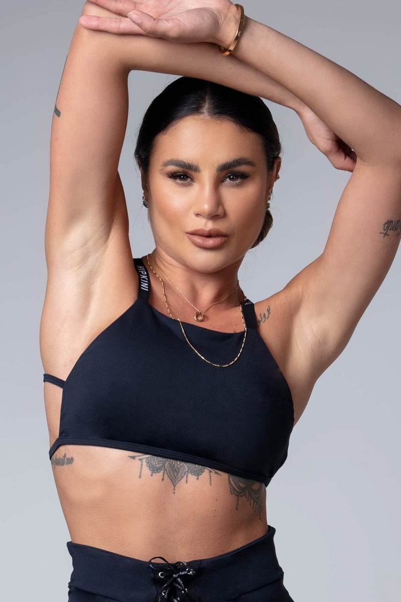 Hipkini - Black Urban Girl Top - 3339872 Hipkini - Black Urban Girl Top - 3339872