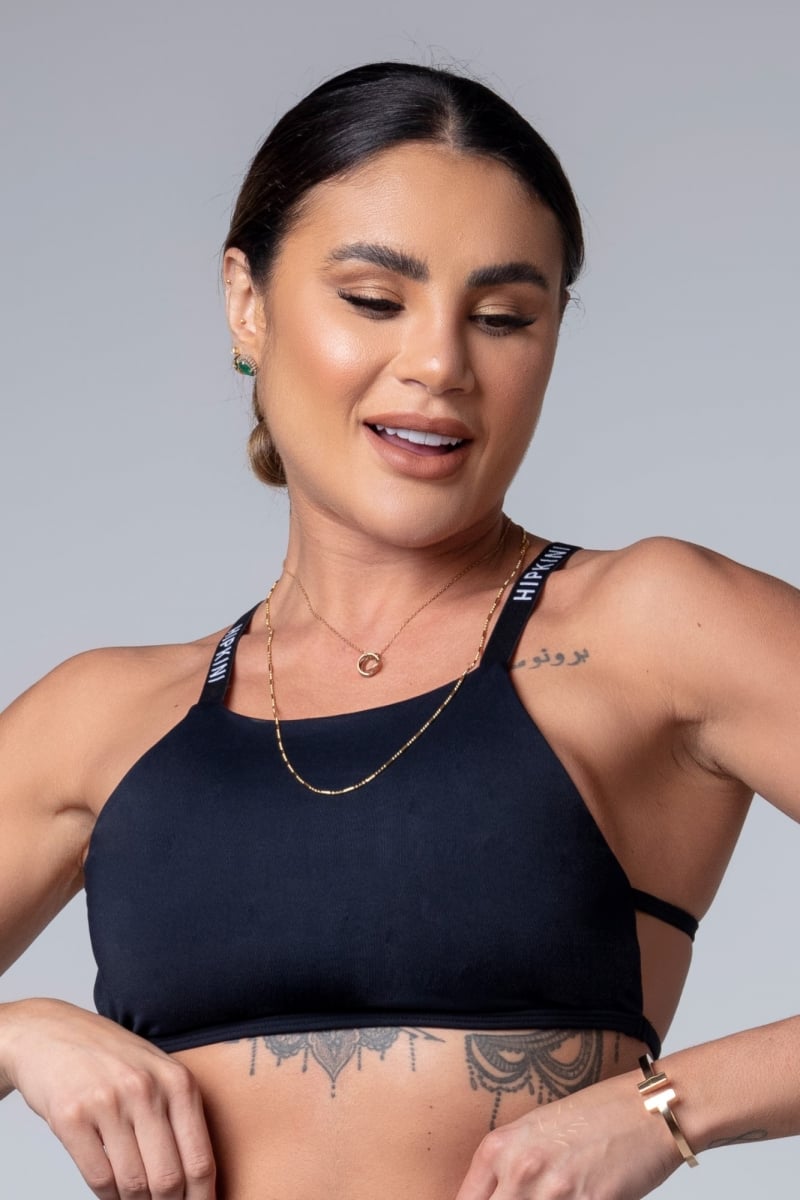 Hipkini - Black Urban Girl Top - 3339872 Hipkini - Black Urban Girl Top - 3339872