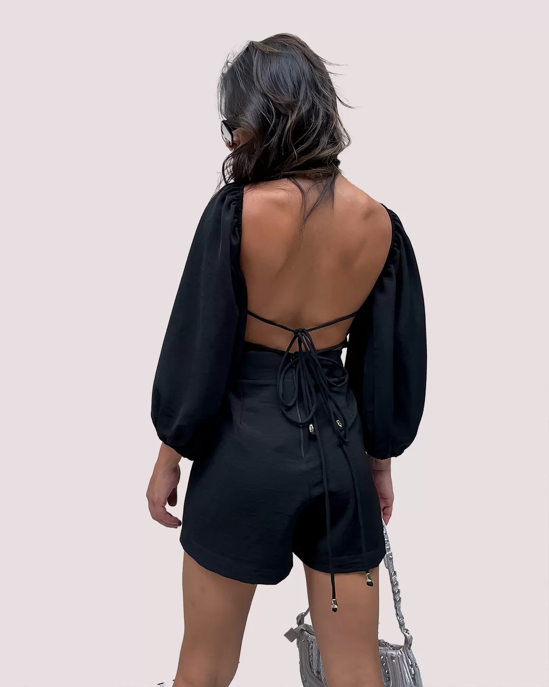 Oxigênio - Romper Oxygen Long Sleeve Black - 224521PRETO Oxigênio - Romper Oxygen Long Sleeve Black - 224521PRETO