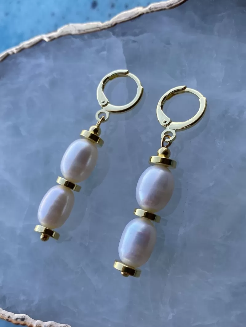 Mikabe - Earring Ring Pearls - MK1499