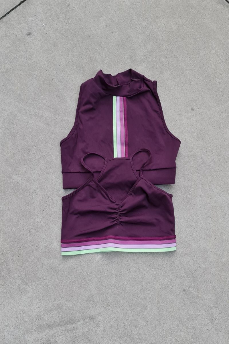 Hipkini - Top Urban Girl Wine with Gola - 3339888 Hipkini - Top Urban Girl Wine with Gola - 3339888