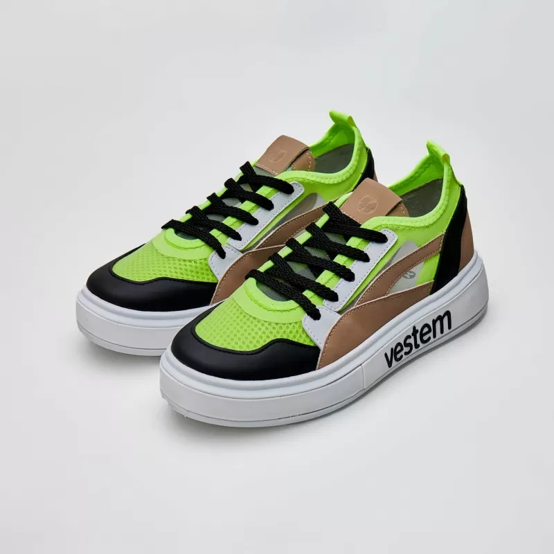 Vestem - Frida Multicolor Sneakers Beige Shitaki and Yellow - TE20.C0313 Vestem - Frida Multicolor Sneakers Beige Shitaki and Yellow - TE20.C0313
