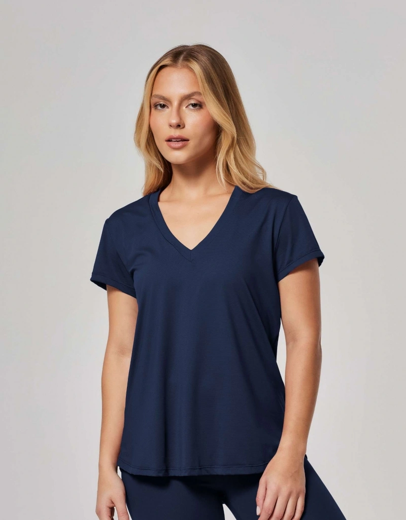 Vestem - Shirt Short Sleeve Janice Az. dark navy - BMC31.ESS.C0173