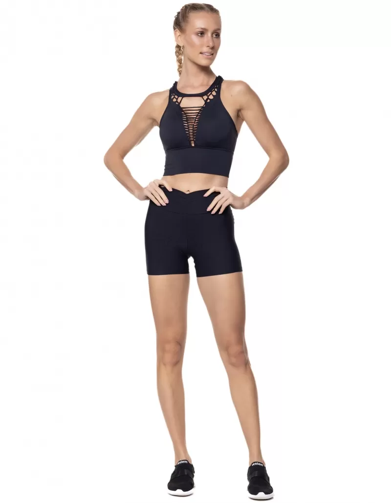 Vestem - Samanta Black Butt Lifting Shorts - SH202.ESS.C0002 Vestem - Samanta Black Butt Lifting Shorts - SH202.ESS.C0002