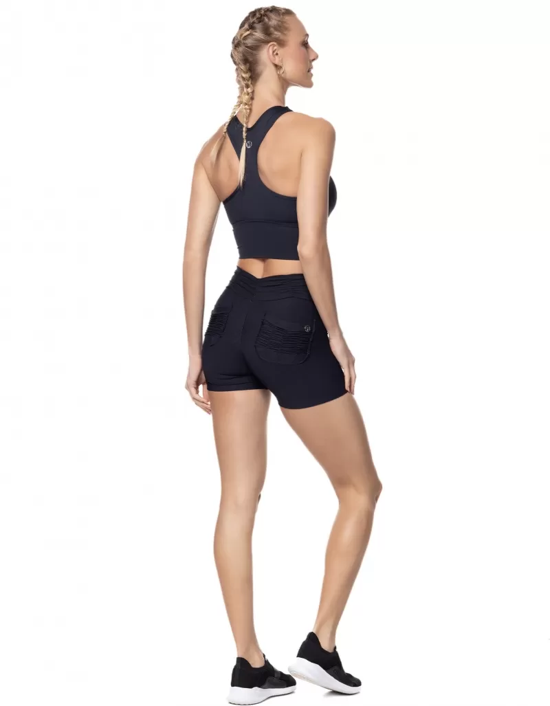 Vestem - Samanta Black Butt Lifting Shorts - SH202.ESS.C0002 Vestem - Samanta Black Butt Lifting Shorts - SH202.ESS.C0002