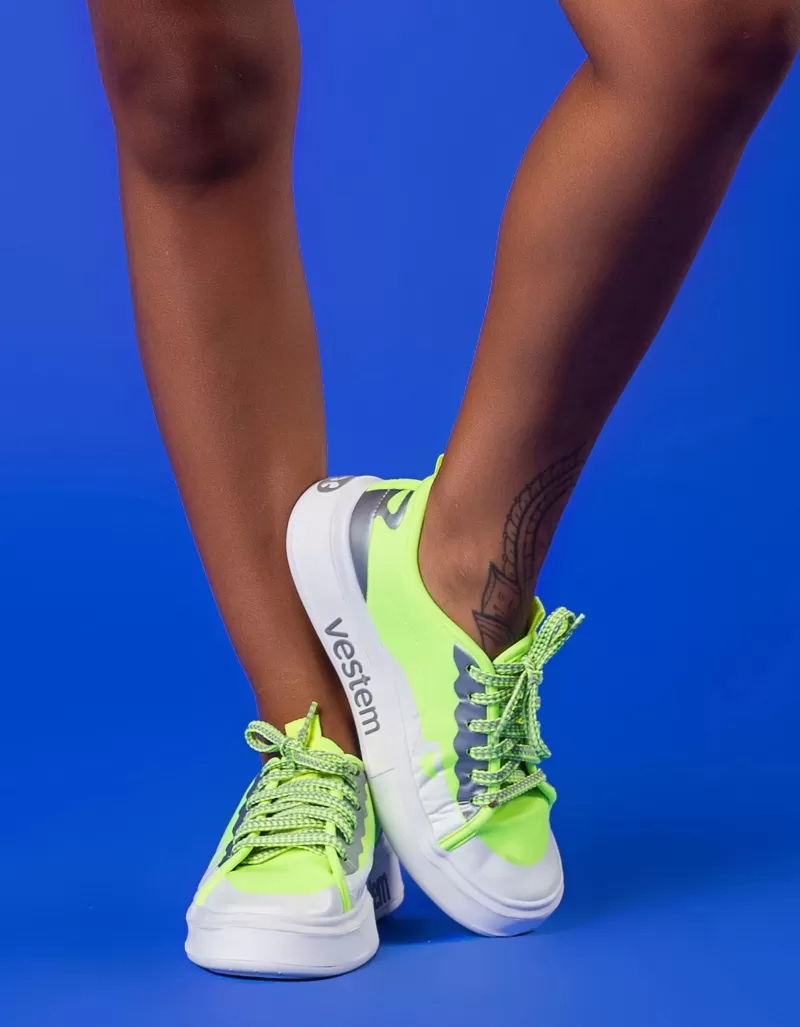 Vestem - Tarcila Neon Yellow Tennis Shoes - TE23.C0009 Vestem - Tarcila Neon Yellow Tennis Shoes - TE23.C0009