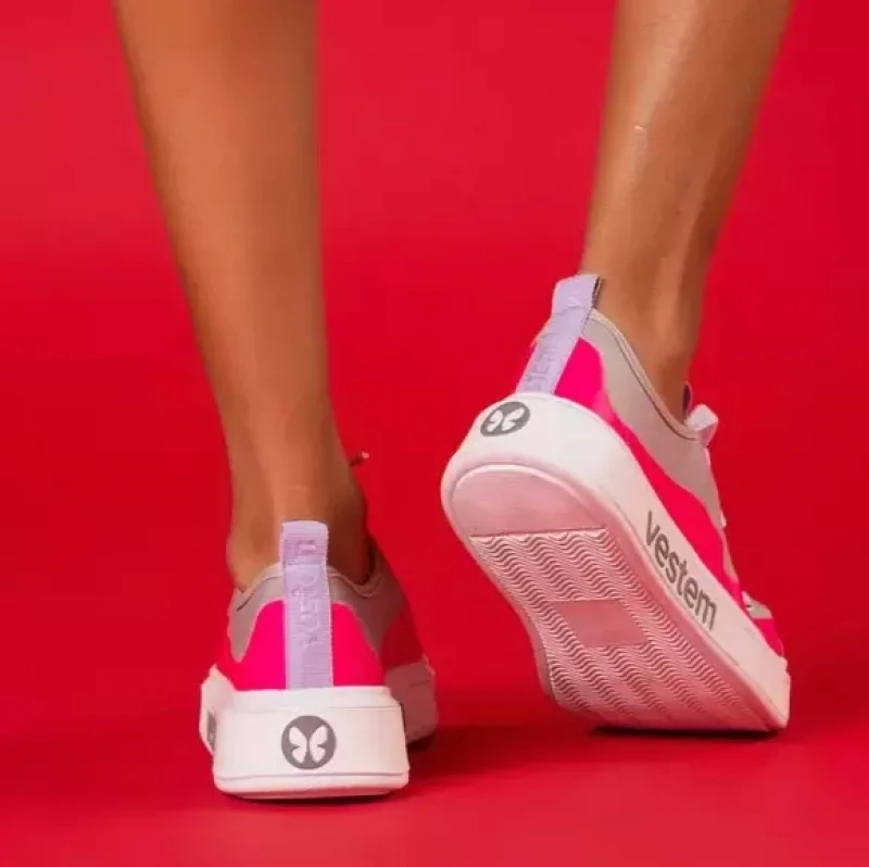 Vestem - Mona Lisa Pink and Gray Sneakers - TE24.C0011