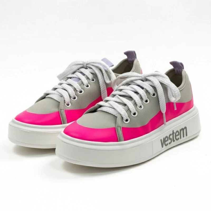 Vestem - Mona Lisa Pink and Gray Sneakers - TE24.C0011