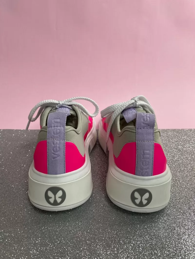 Vestem - Mona Lisa Pink and Gray Sneakers - TE24.C0011 Vestem - Mona Lisa Pink and Gray Sneakers - TE24.C0011