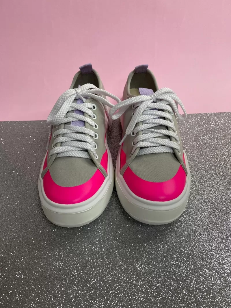 Vestem - Mona Lisa Pink and Gray Sneakers - TE24.C0011 Vestem - Mona Lisa Pink and Gray Sneakers - TE24.C0011