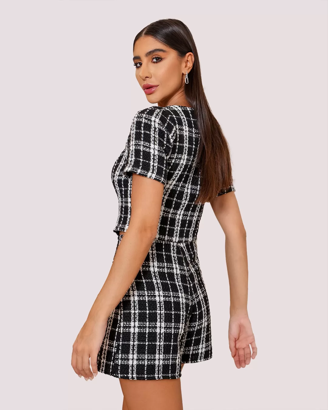 Dot Clothing - Set Dot Clothing Black Tweed - 1915PRETO Dot Clothing - Set Dot Clothing Black Tweed - 1915PRETO